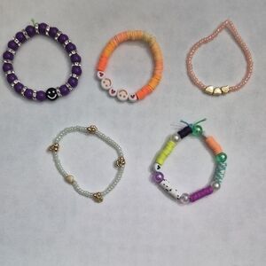 5in Colorful Beaded Bracelet Set